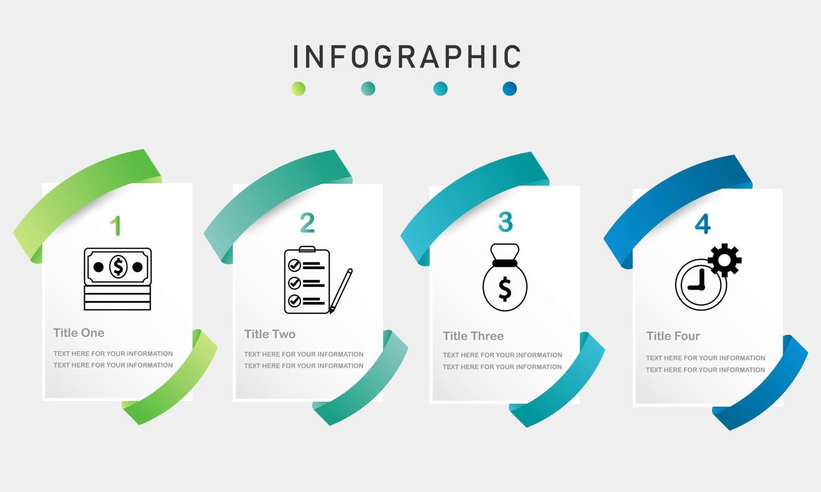 plantilla infográfica moderna para presentación vector