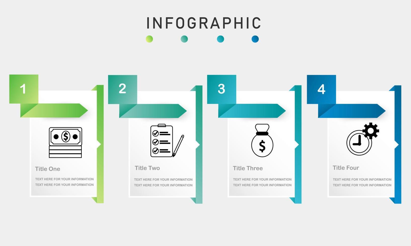 modern infographic template for presentation report vector