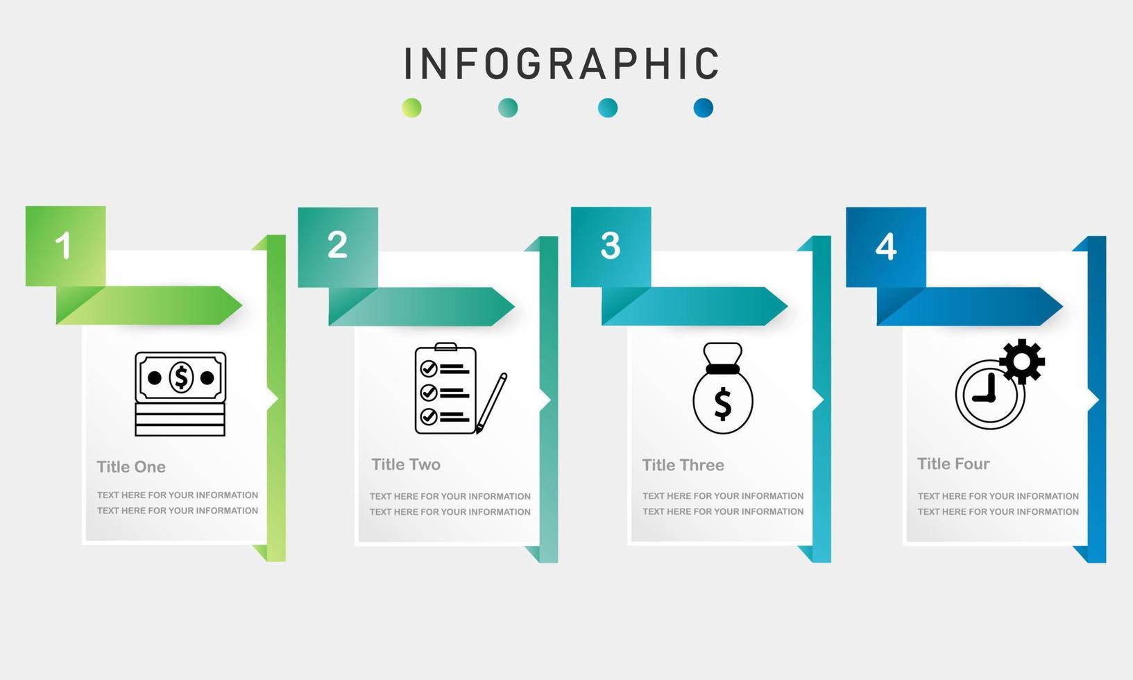 plantilla de infografía moderna para informe de presentación vector