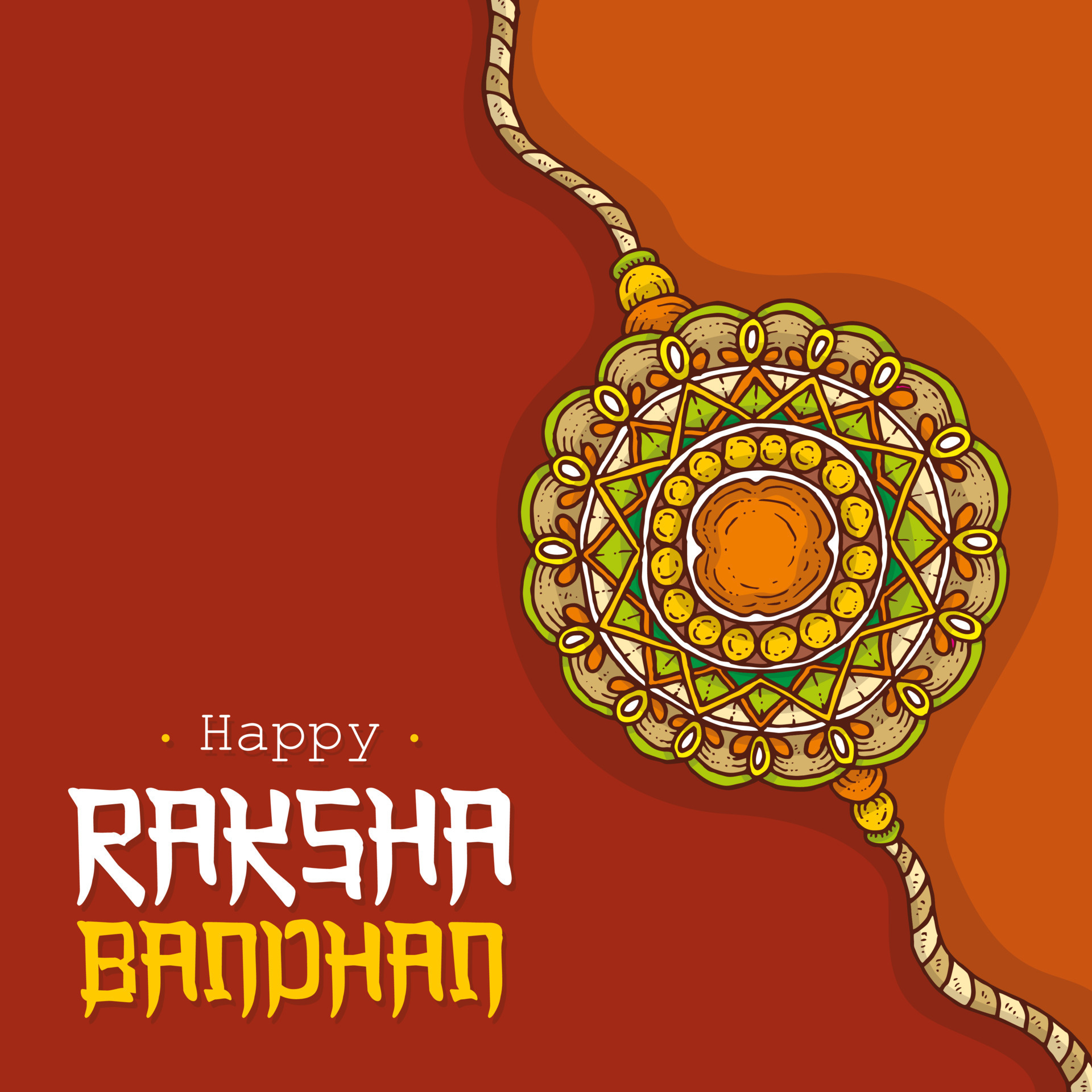 Happy raksha bandhan background illustration 9101233 Vector Art at Vecteezy