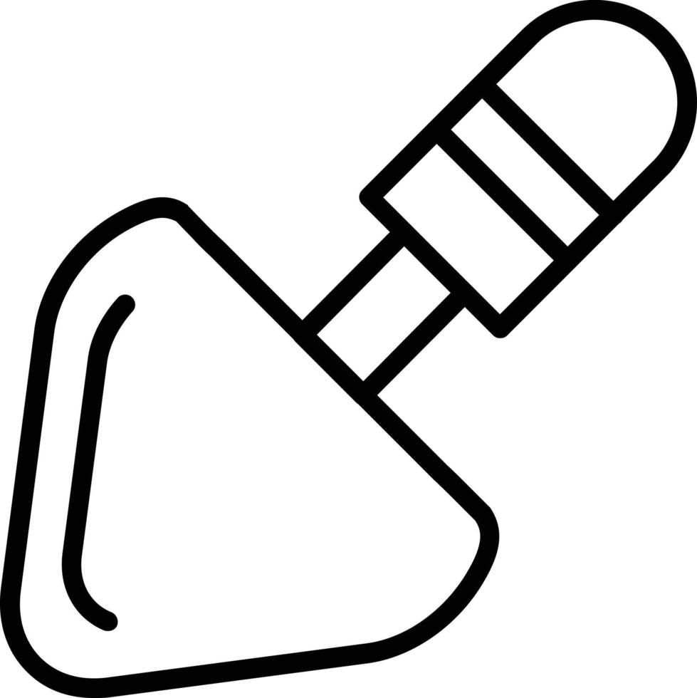 Trowel Vector Line Icon