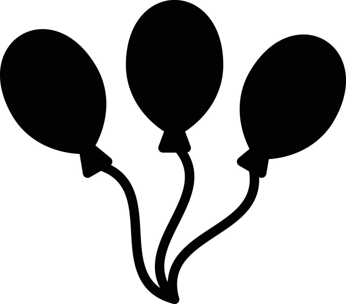 Ballons Glyph Vector Icon