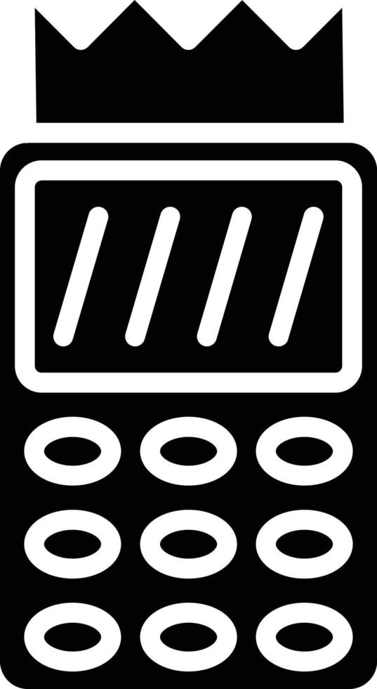 Pos terminal Glyph Icon vector