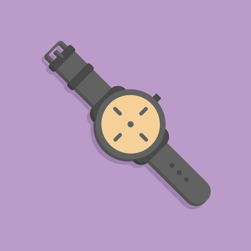 concepto de reloj 3d en estilo de dibujos animados mínimo vector