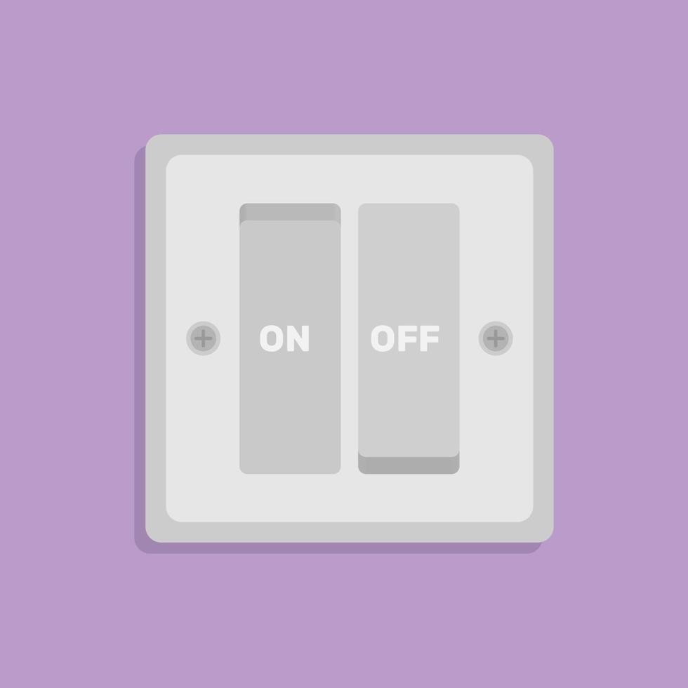 Electric socket concept in minimal cartoon style vector