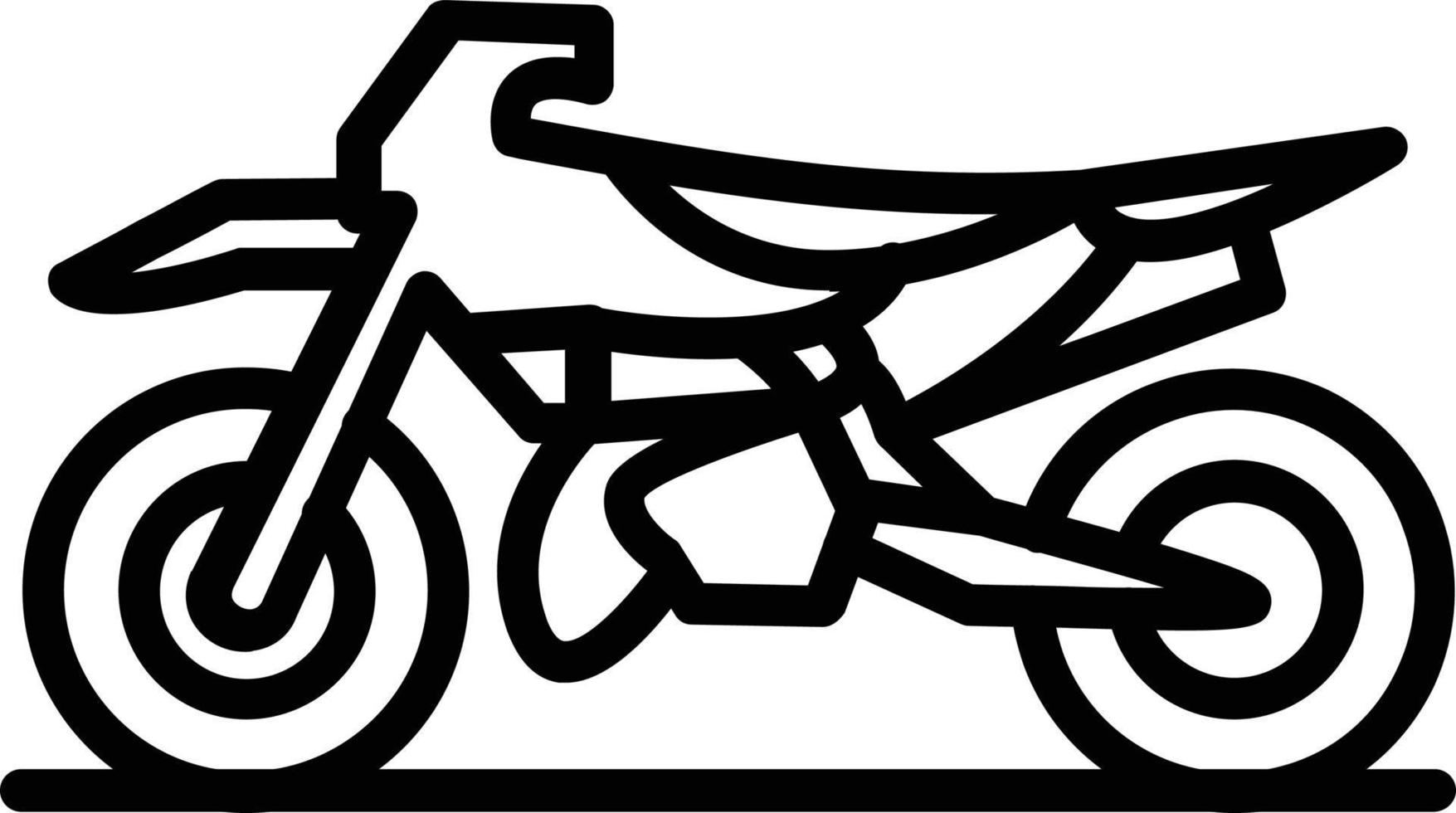 icono de línea de vector de bicicleta
