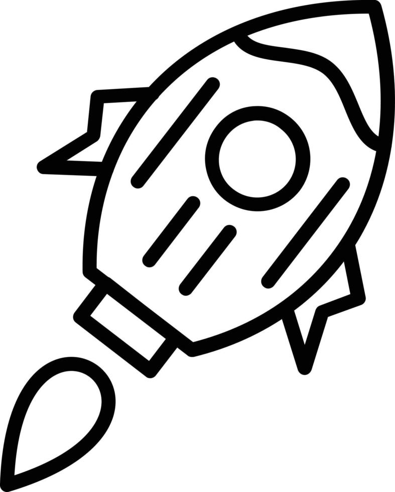 Rocket Vector Line Icon