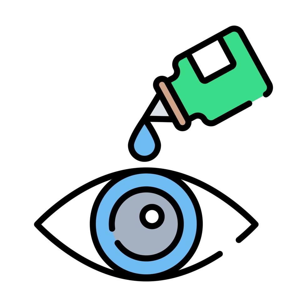 diseño de conceptos modernos de gotas para los ojos, ilustración vectorial vector