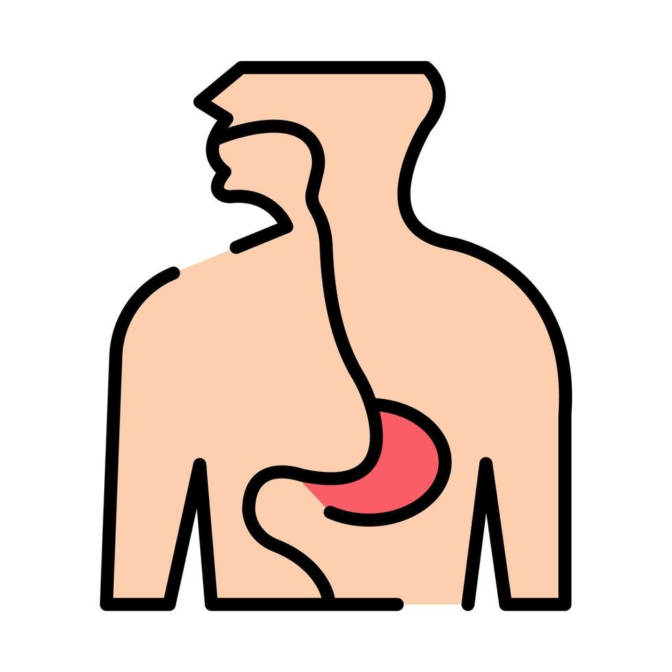 esophagus Modern concepts design, vector illustration