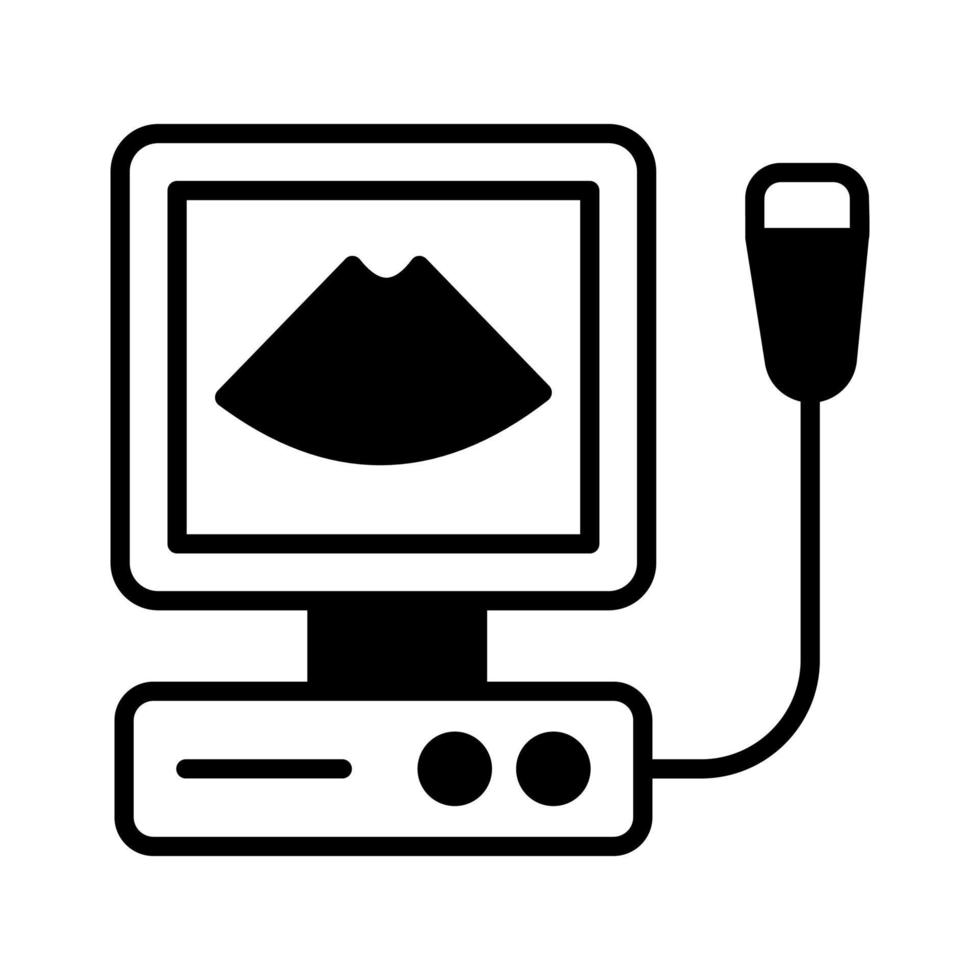 diseño de conceptos modernos de ultrasonido, ilustración vectorial vector