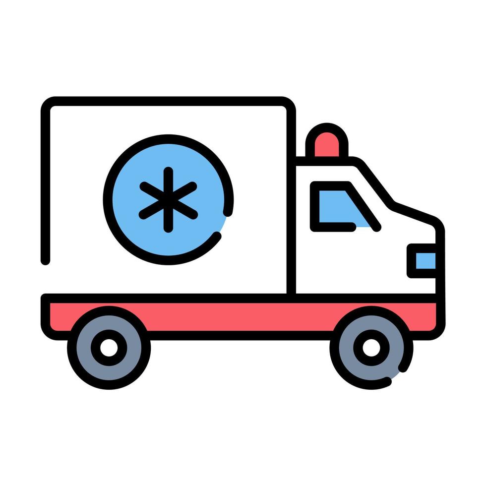 diseño de conceptos modernos de ambulancia, ilustración vectorial vector