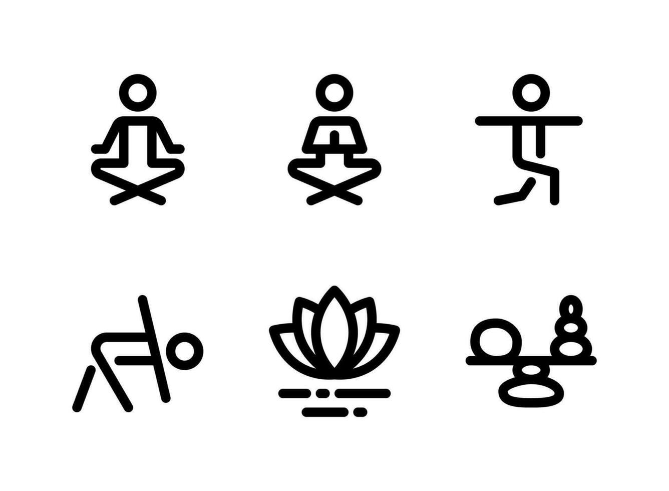 13-18 icon - Vecteezy template Simple Set of Relaxation Related Vector Line Icons