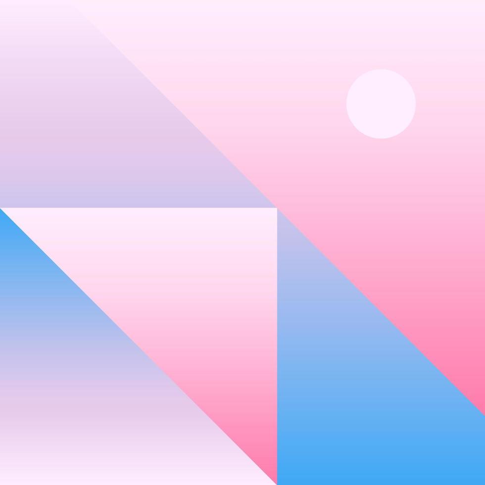 vector geométrico suave azul rosa degradado de fondo