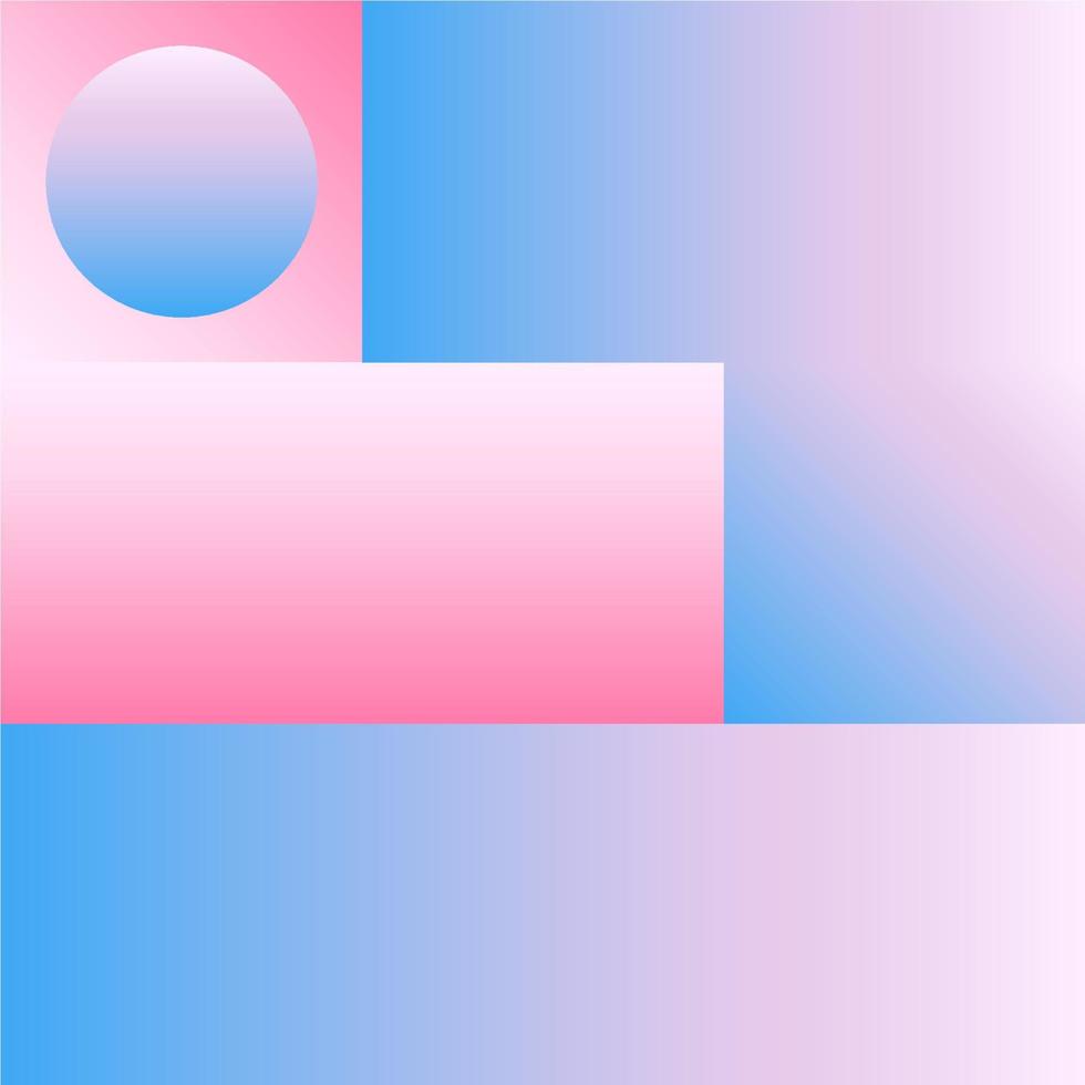 Vector Geometric Smooth blue pink gradient Background