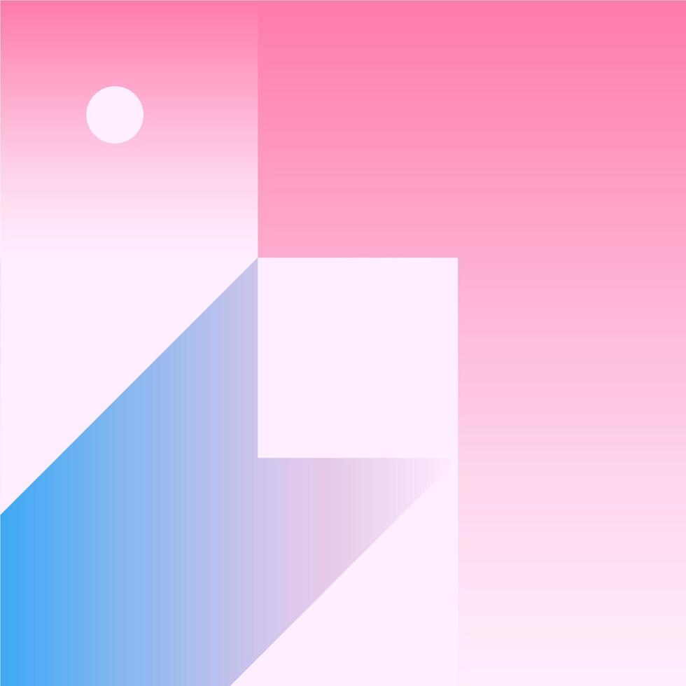 Vector Geometric Smooth blue pink gradient Background
