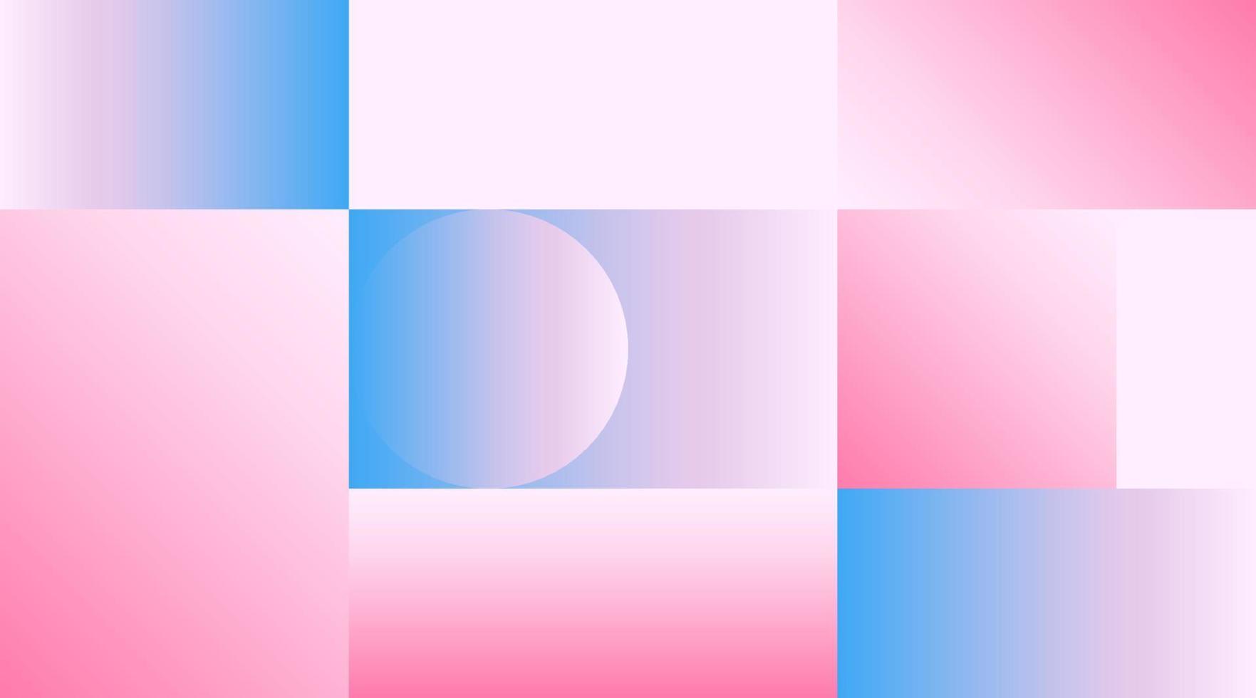 vector geométrico suave azul rosa degradado de fondo