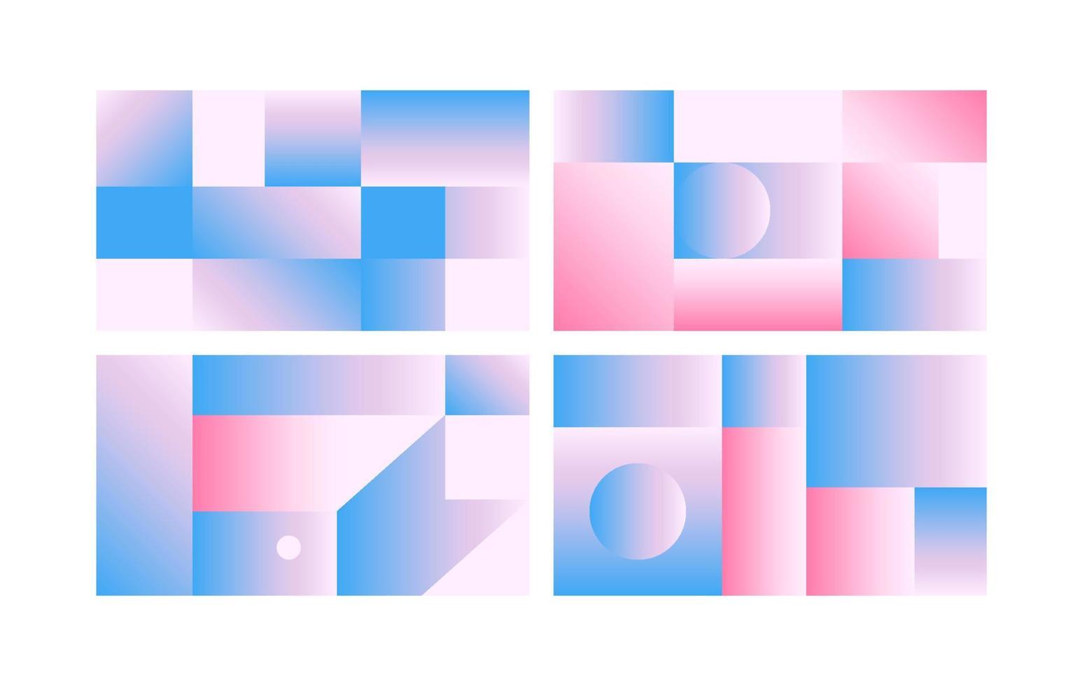 Vector Geometric Smooth blue pink gradient Background