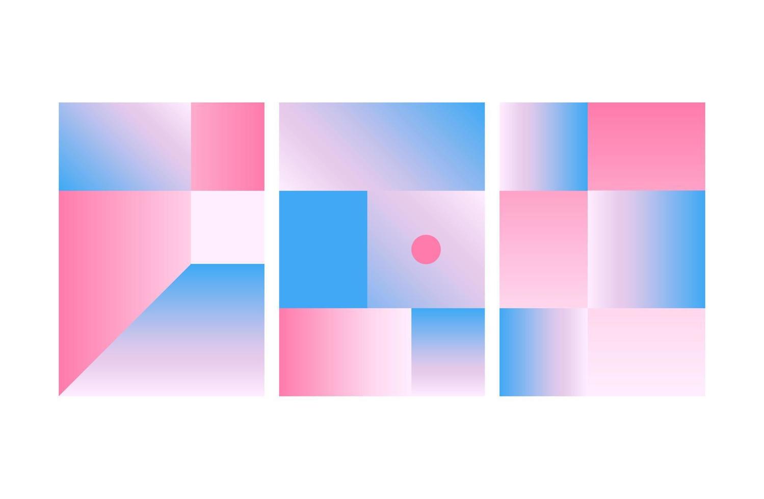 Vector Geometric Smooth blue pink gradient Background