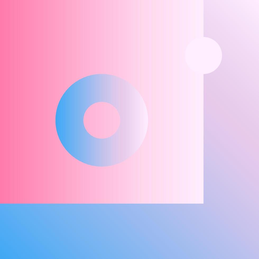 Vector Geometric Smooth blue pink gradient Background