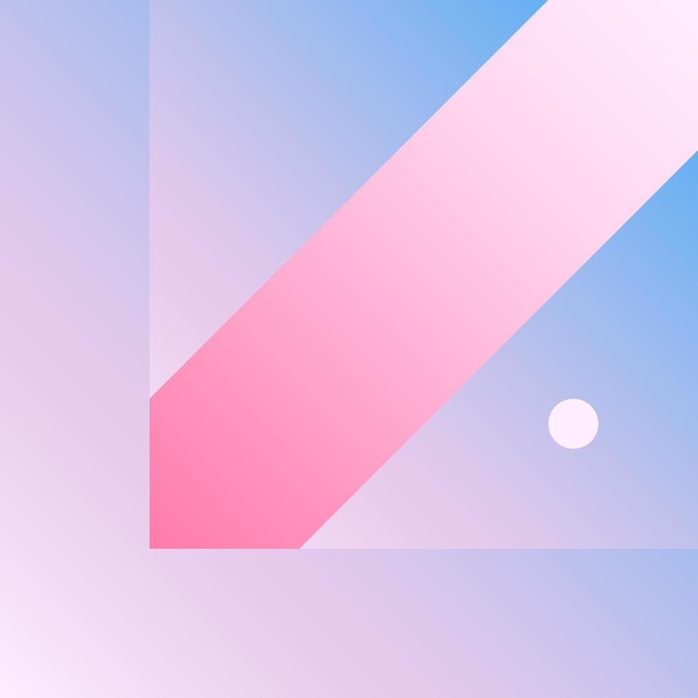 vector geométrico suave azul rosa degradado de fondo