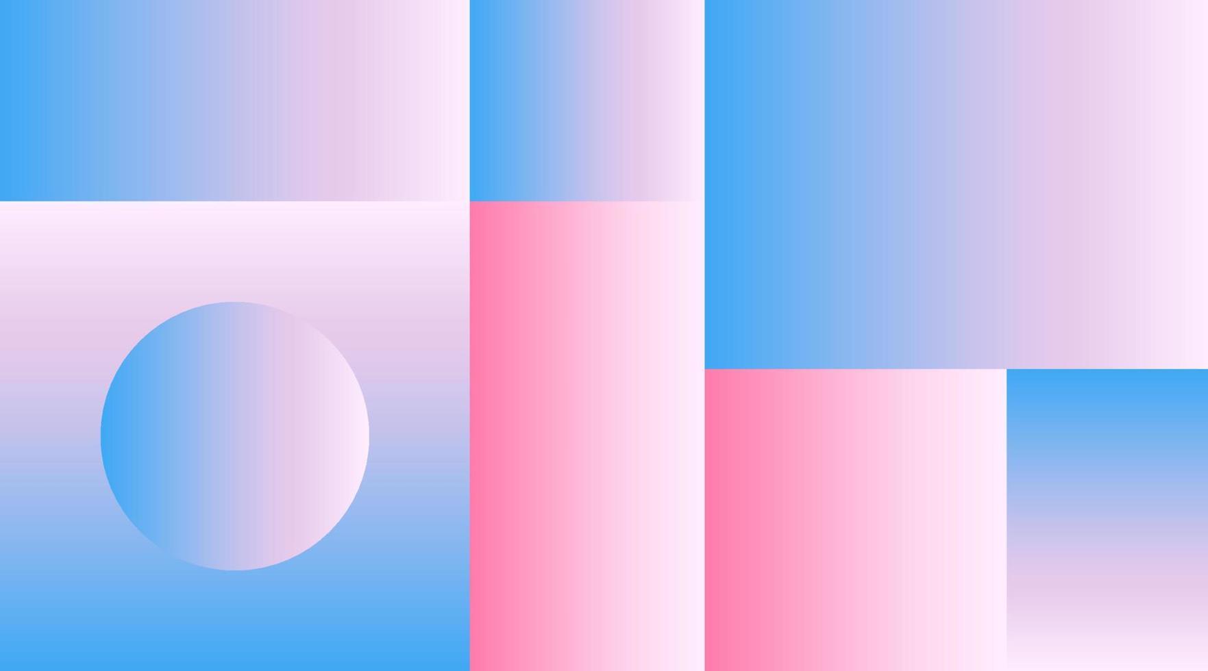 Vector Geometric Smooth blue pink gradient Background