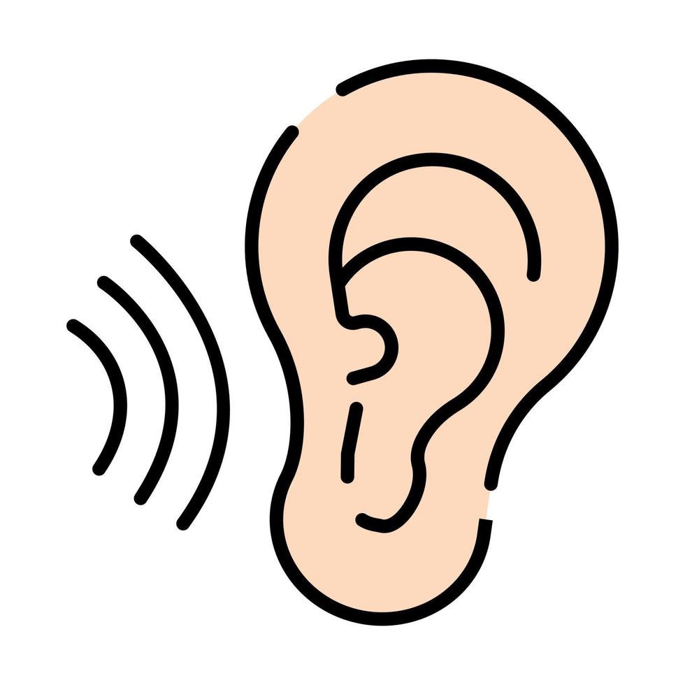 ear Modern concepts design, vector illustration