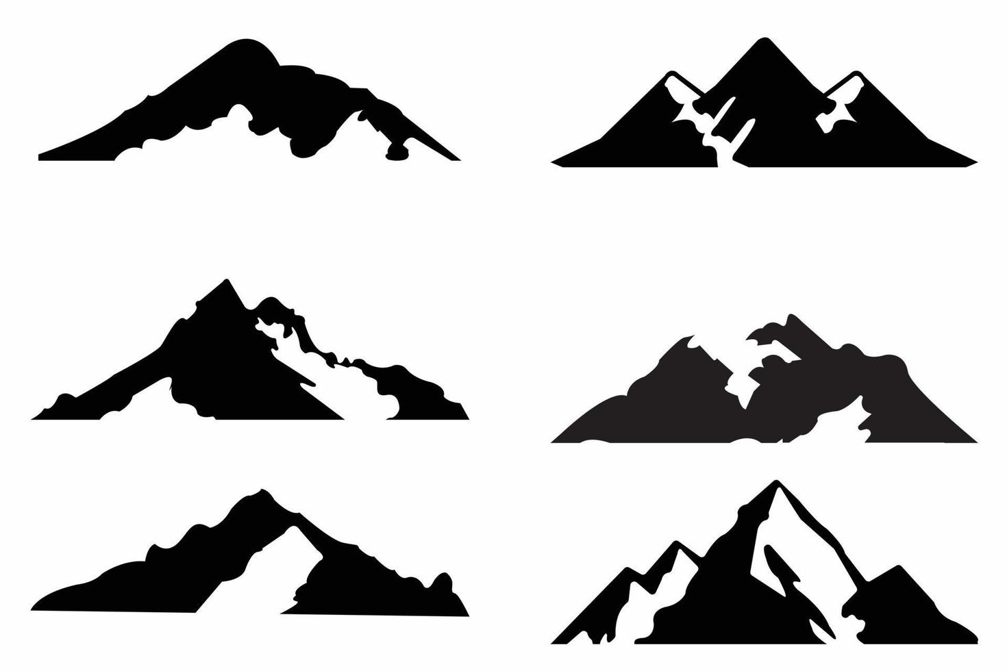 mountain silhouette, mountain vector,mountain logo design vector