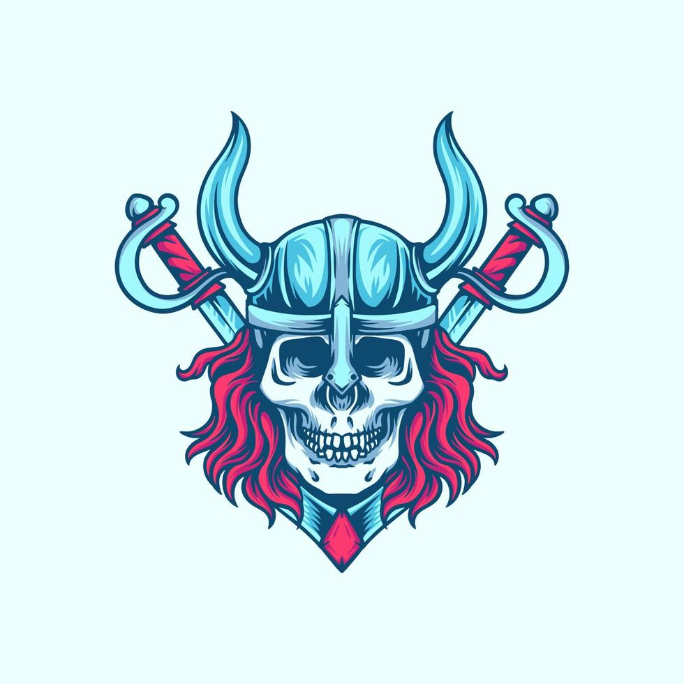 Skull Viking Illustration vector
