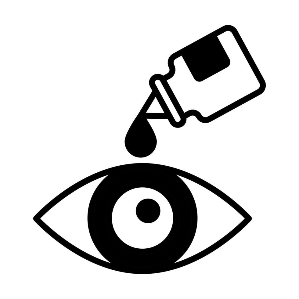 eye drop Modern concepts design, vector illustration