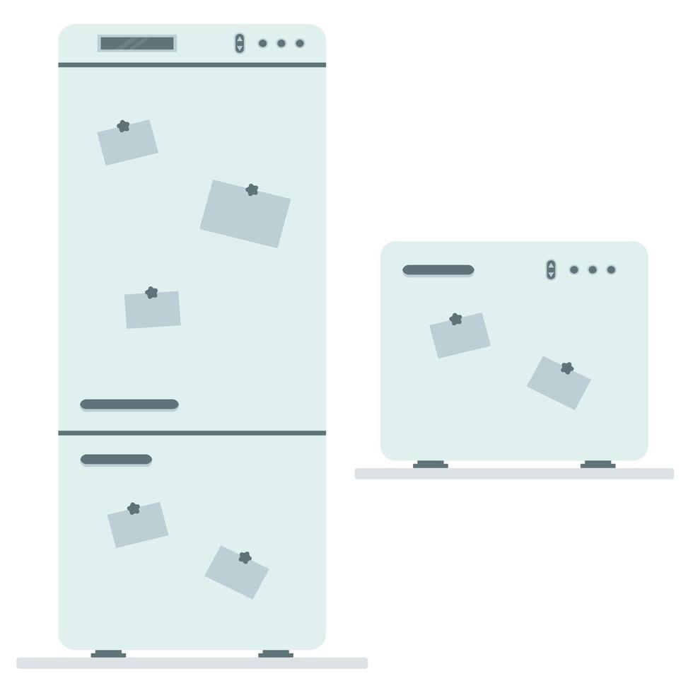 Refrigerator icon. Flat style. Vector illustration.