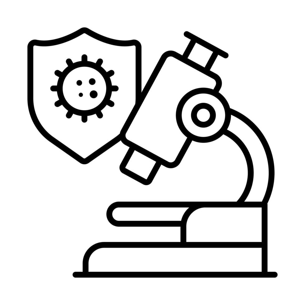 microscope Modern concepts design, vector illustration