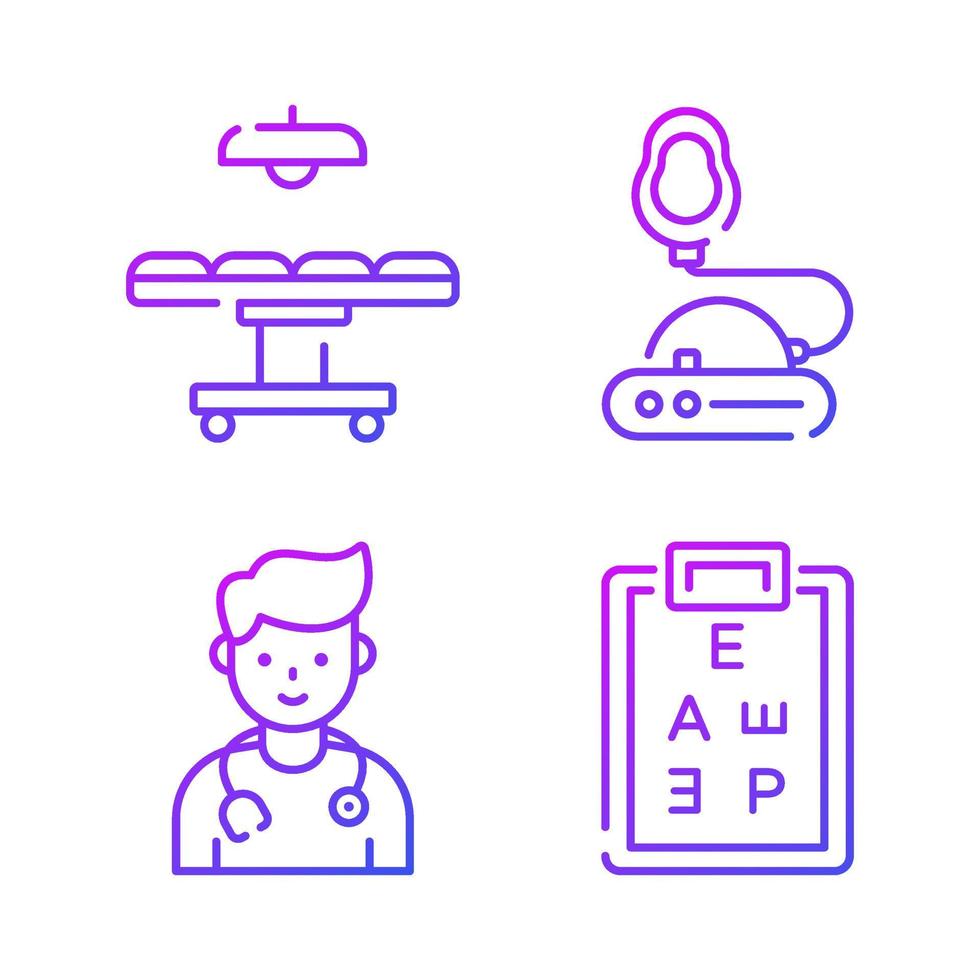 iconos médicos, vector de salud, conjunto de colección de hospital.