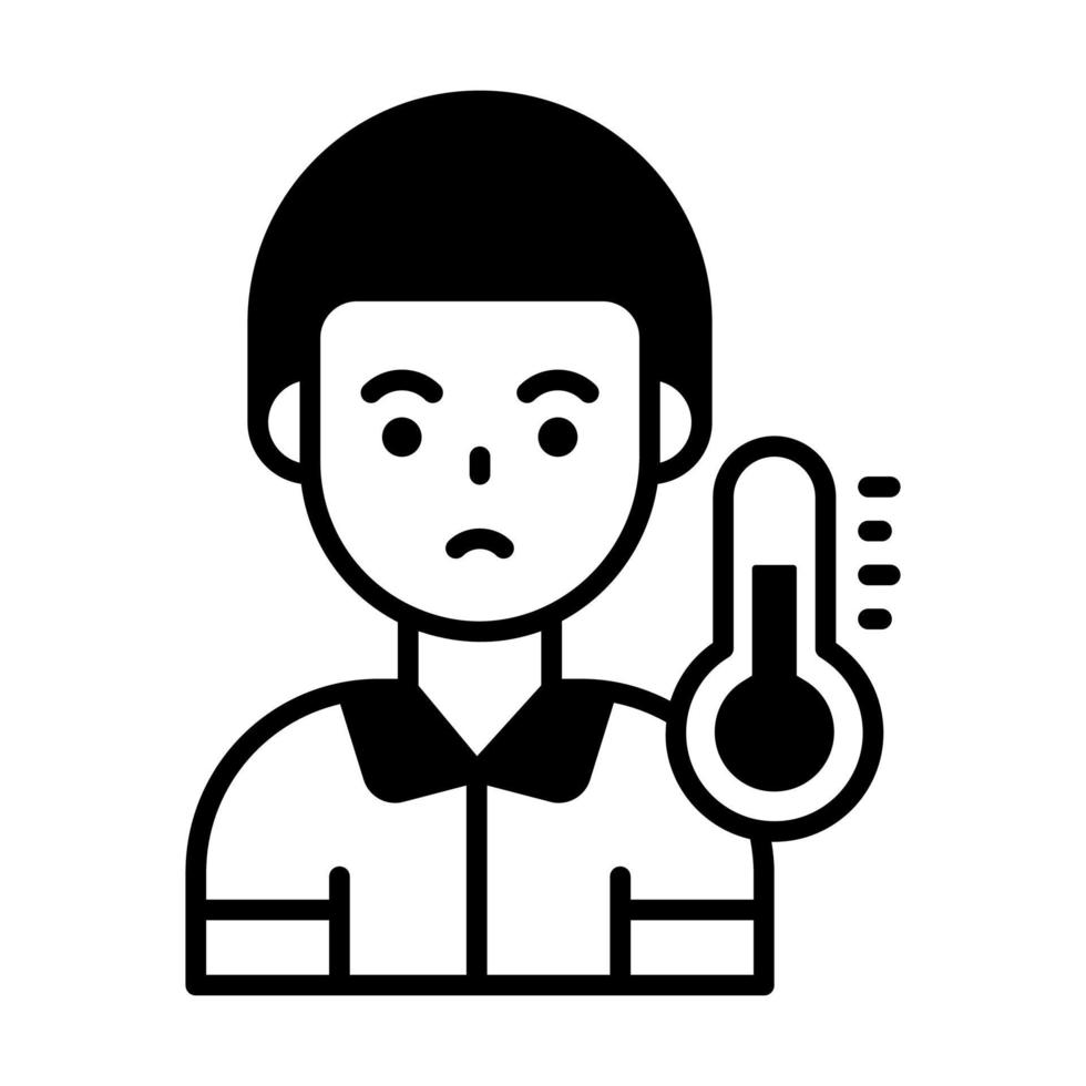 sick person Modern concepts design, vector illustration