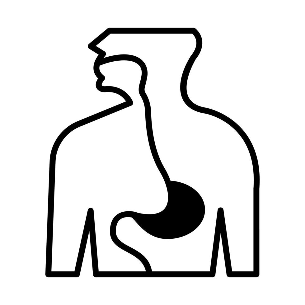 esophagus Modern concepts design, vector illustration