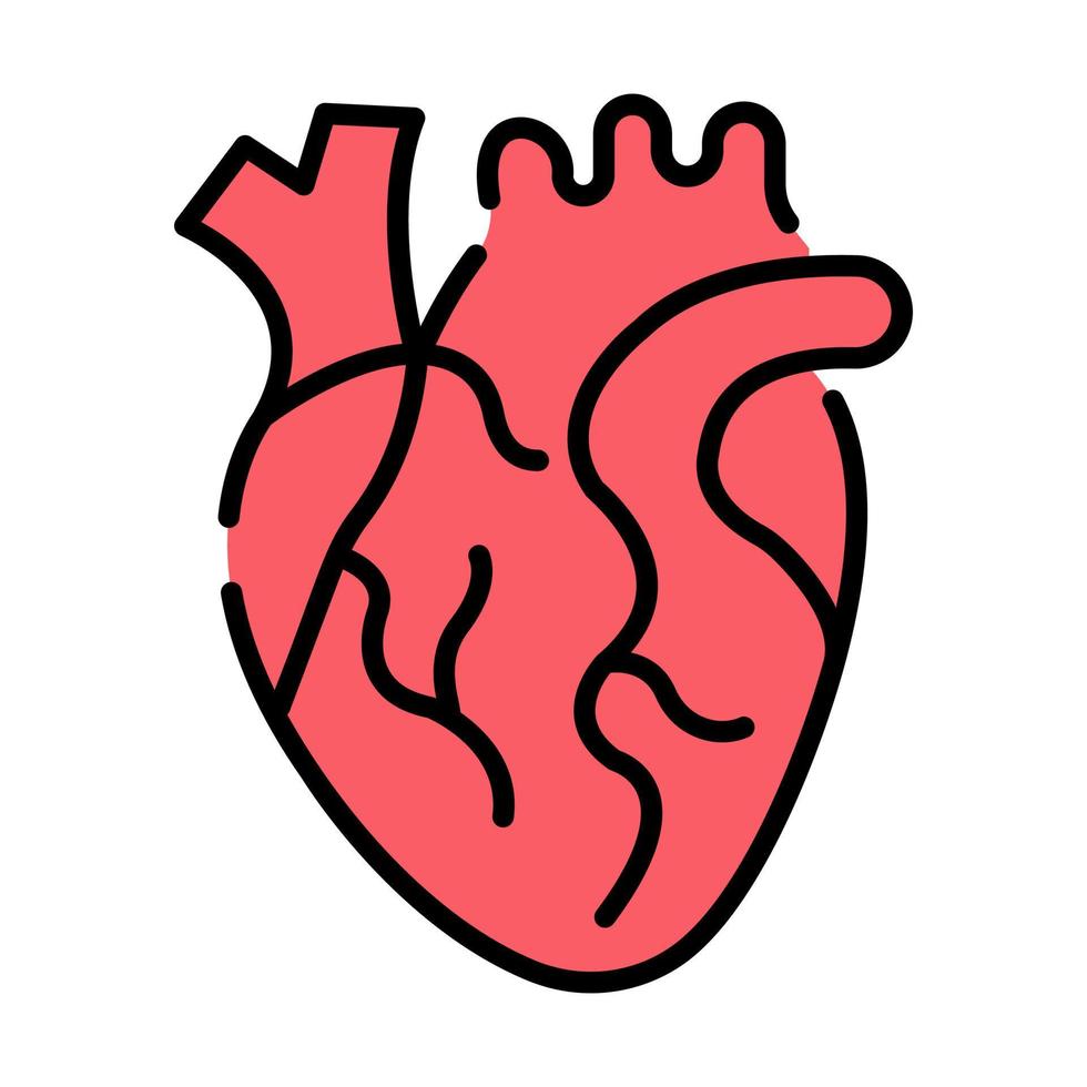 diseño de conceptos modernos de corazón, ilustración vectorial vector