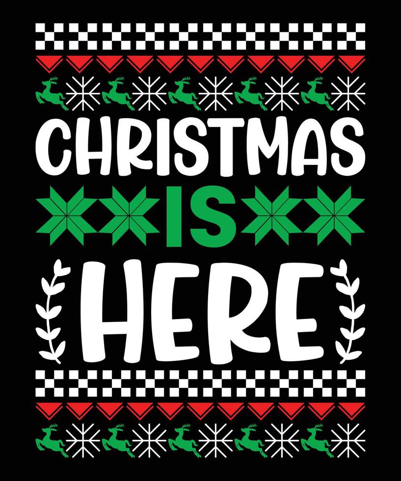 Best Christmas T-shirt Design vector