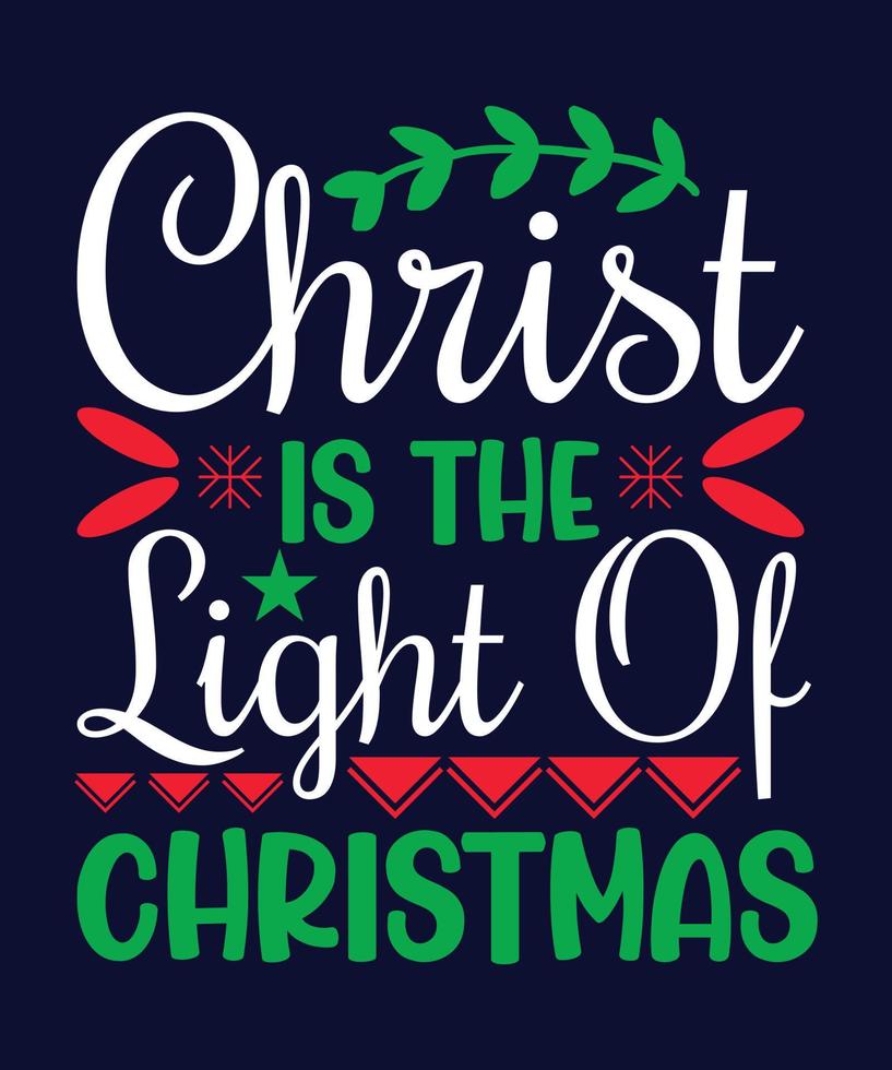 Christ is the light of Christmas vector