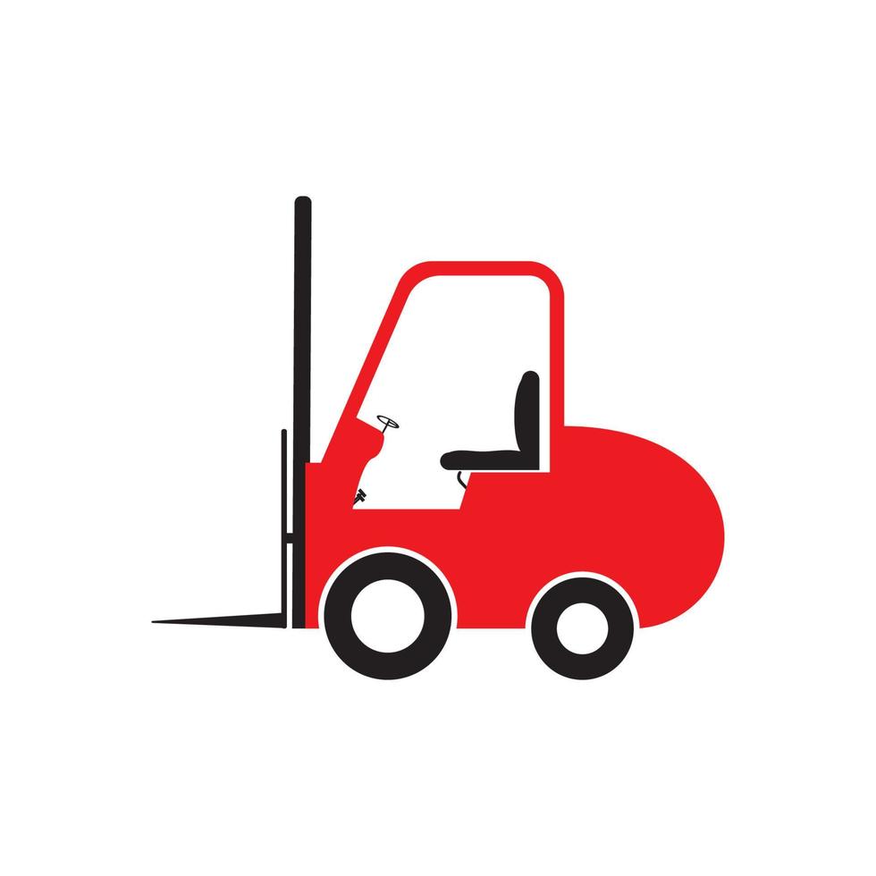 forklift icon vector illustration logo design