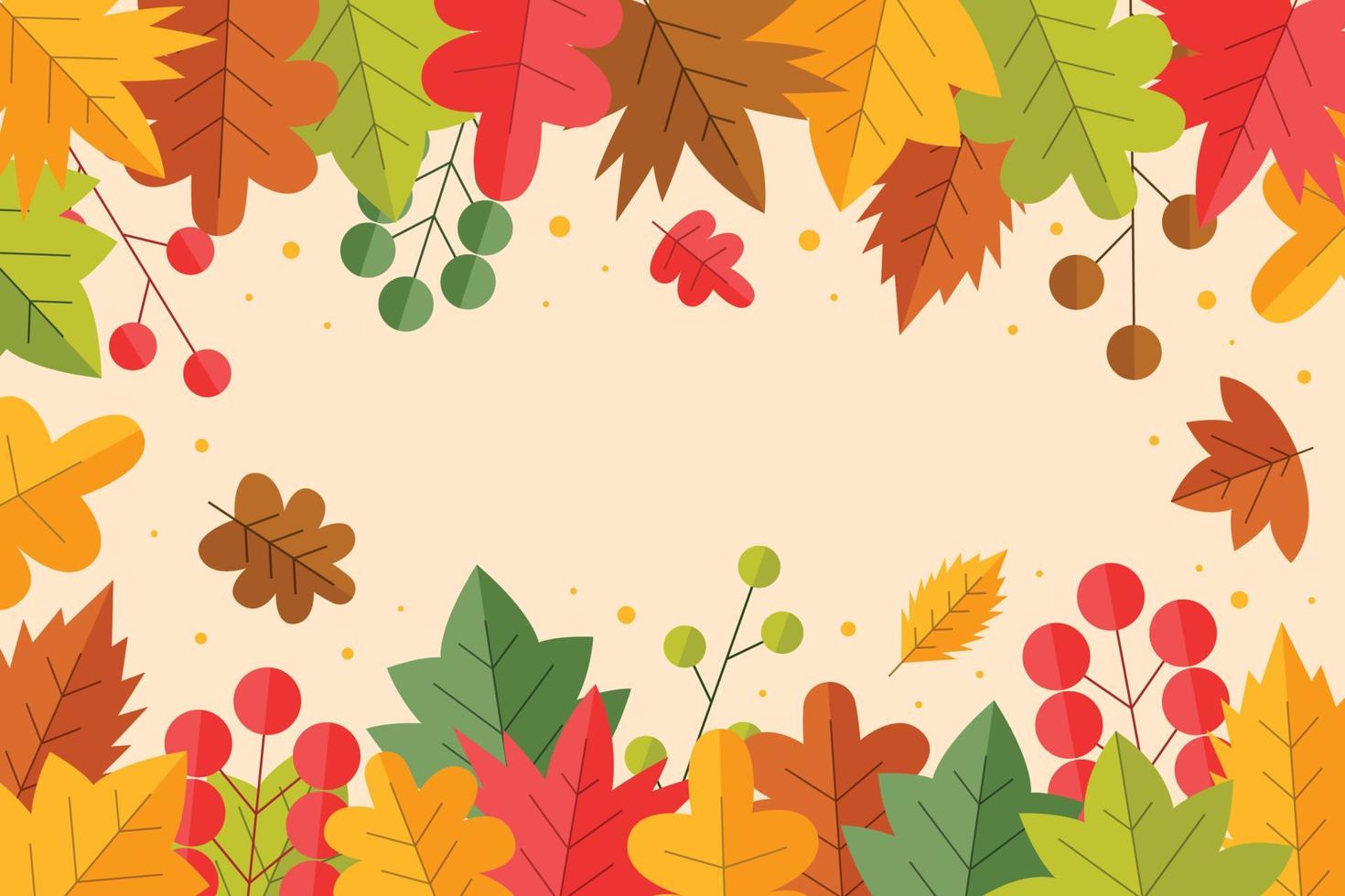 Fall Floral Background vector