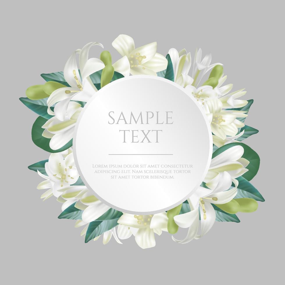 Romantic flower, Valentine's Day, sales and other events with little white flowers. vector