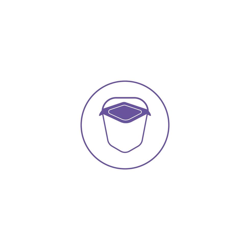 food container icon vector
