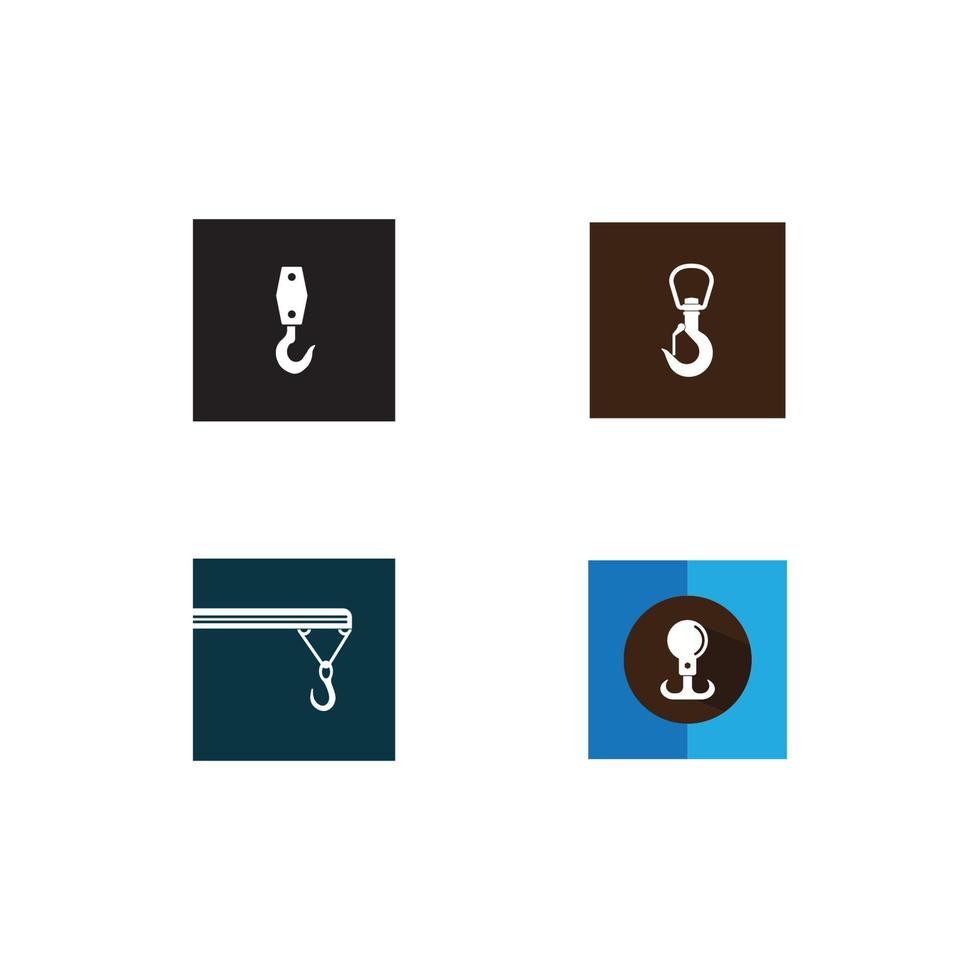 Crane hook logo vector