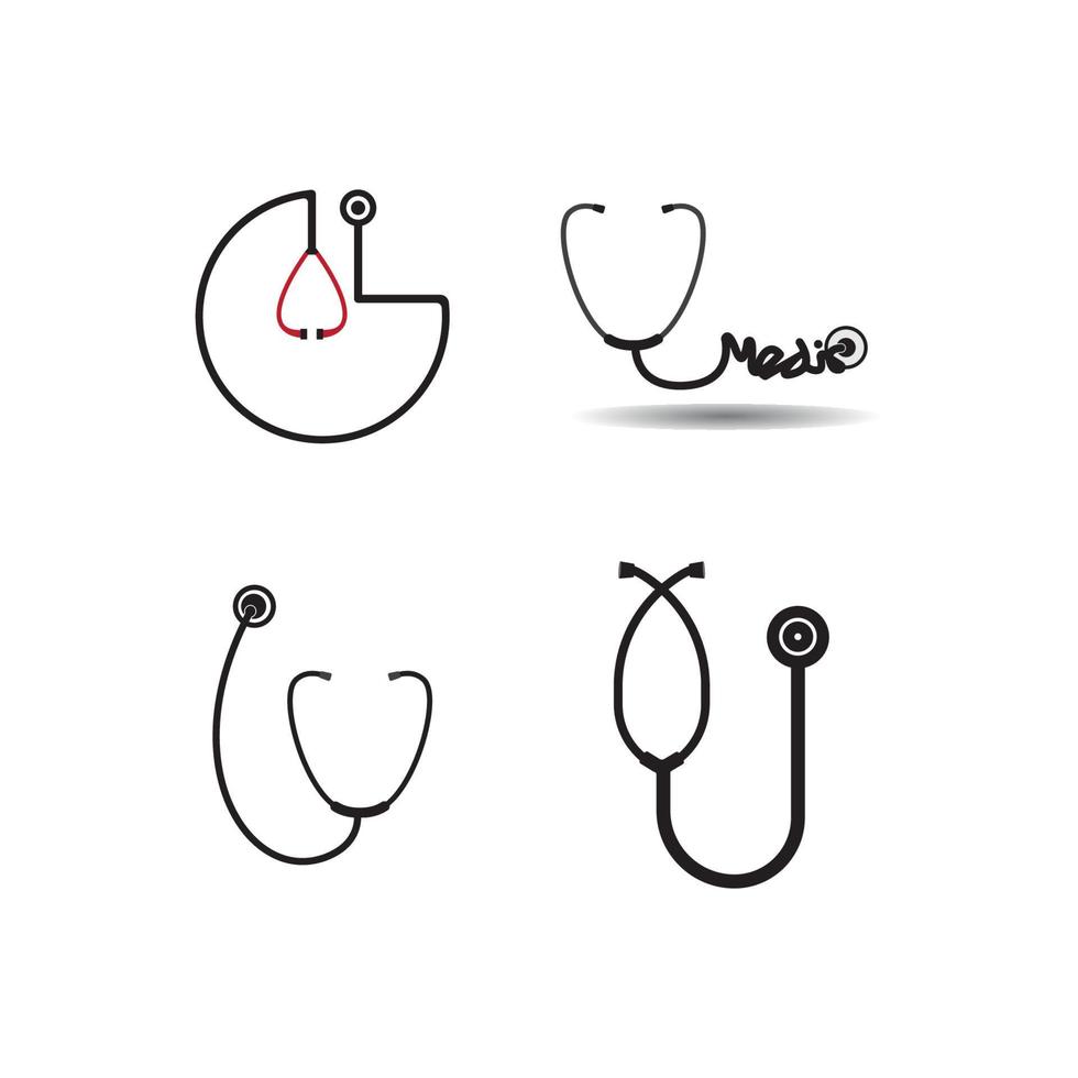 stethoscope icon vector illustration design template.