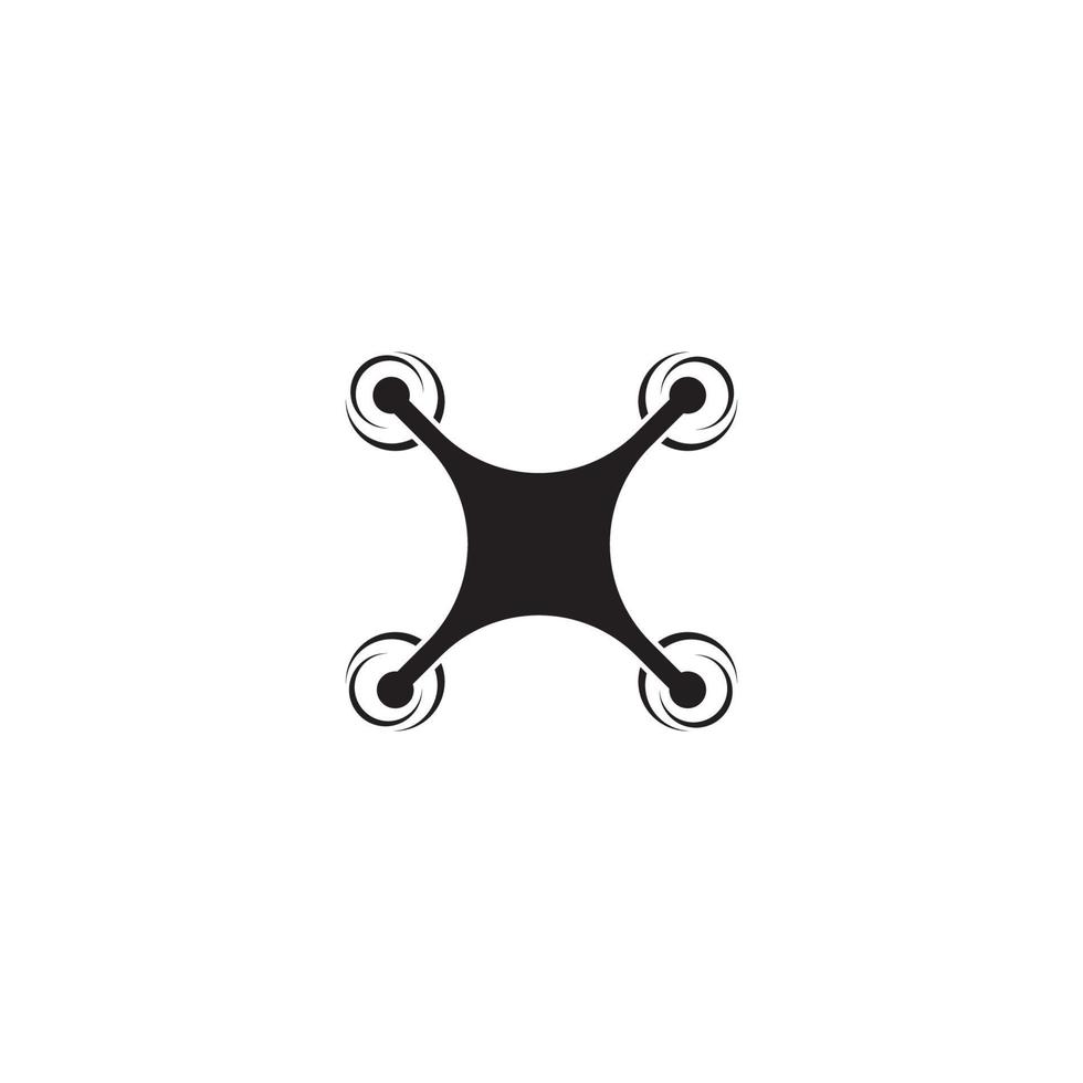Drone logo vector illustration design template