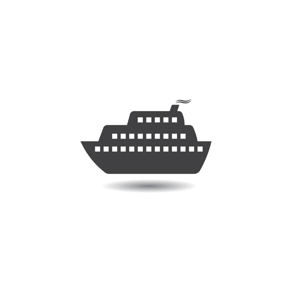 cruise ship icon vector illustration design template