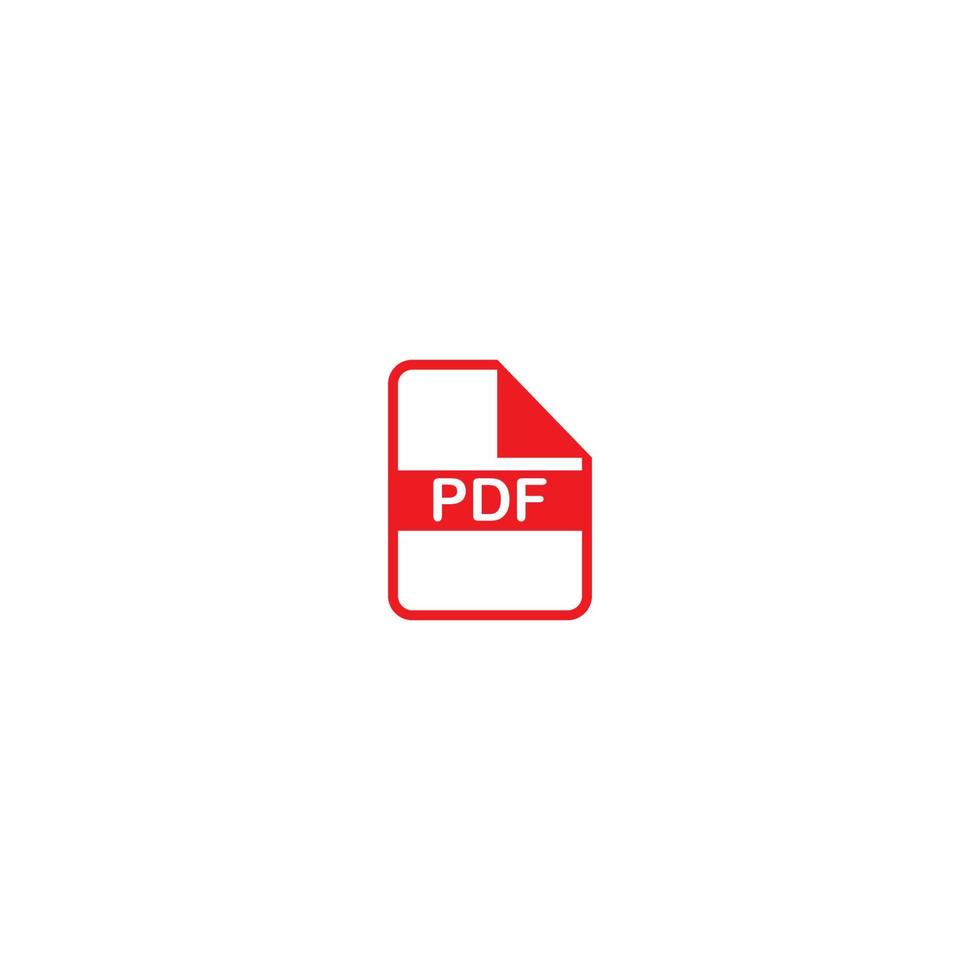 diseño de plantilla de ilustración de vector de icono de pdf