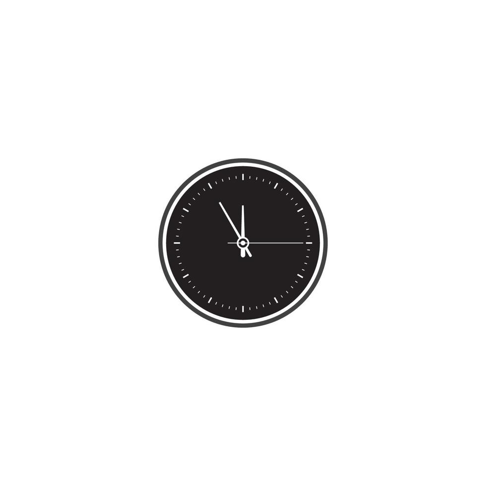 diseño de plantilla de ilustración de vector de icono de reloj