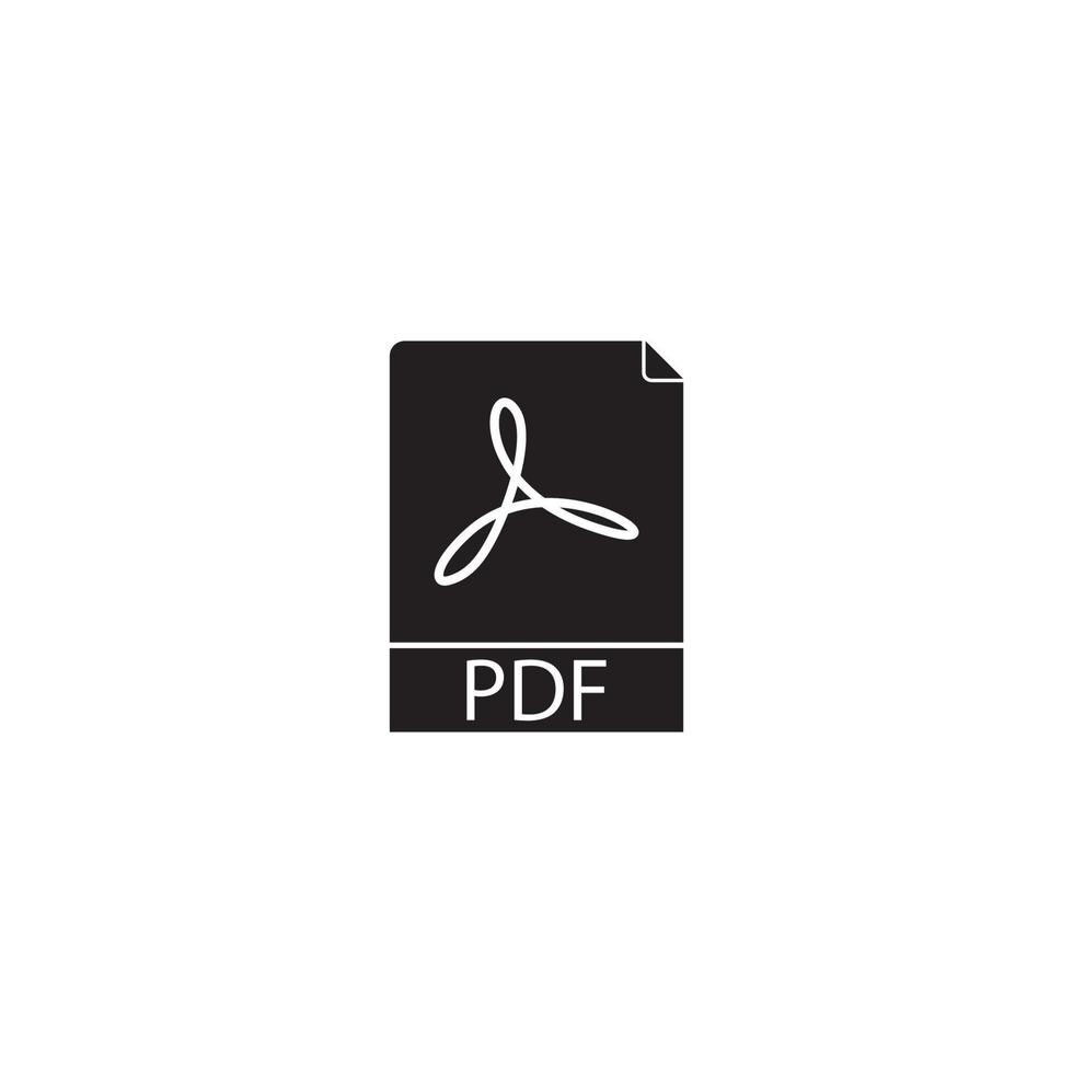 PDF icon  vector illustration template design