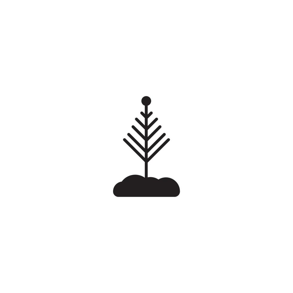 plantilla de diseño de ilustración de vector de icono de planta.