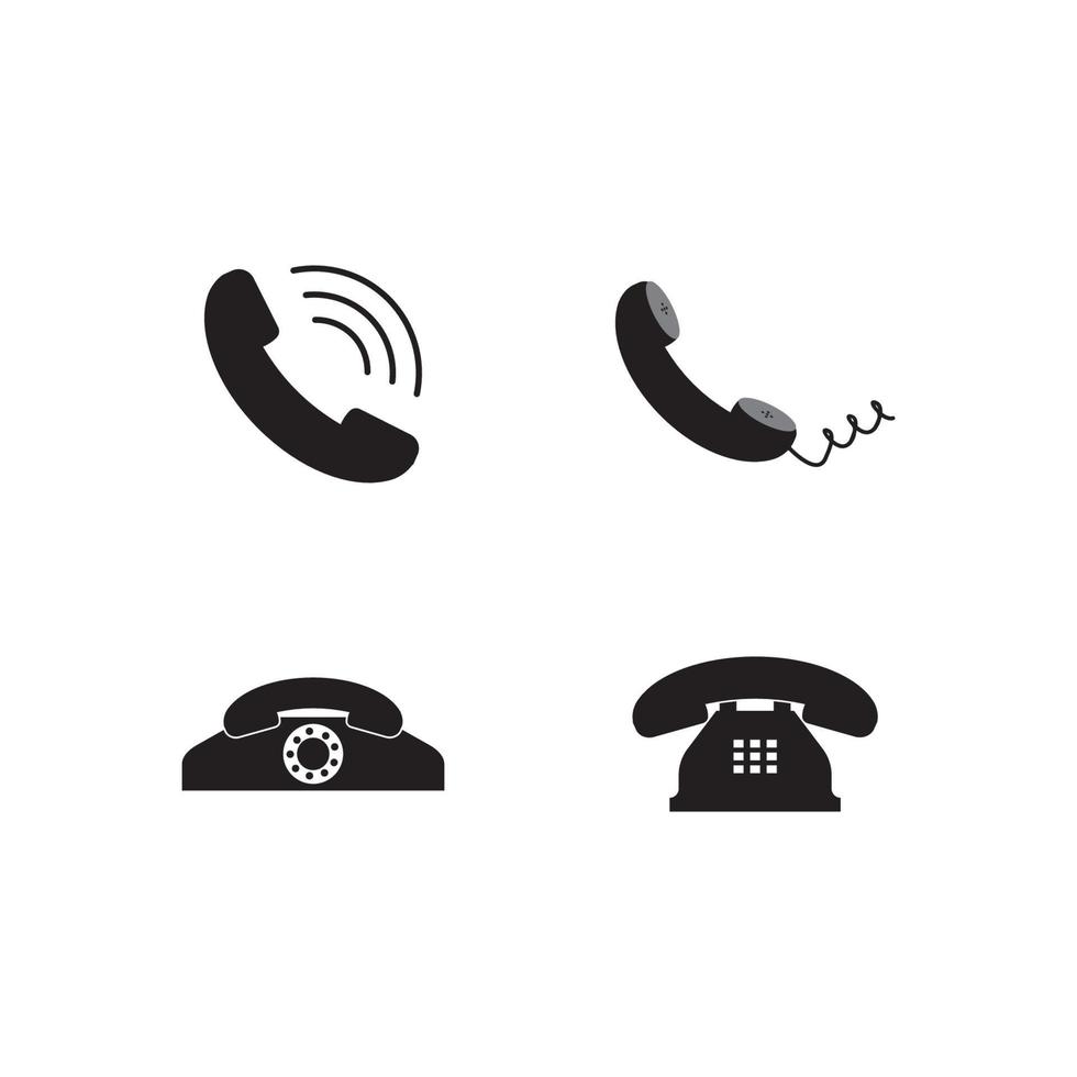 phone receiver icon  vector design template